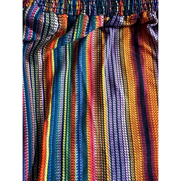 Boho Hippie Off Shoulder Dress Lrg Stretch Neckline Coastal Chic Cocktail Bebop - Picture 8 of 11